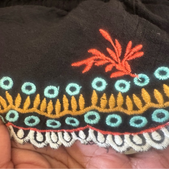 Free People Embroidered Black Mini Skirt - Picture 5 of 5